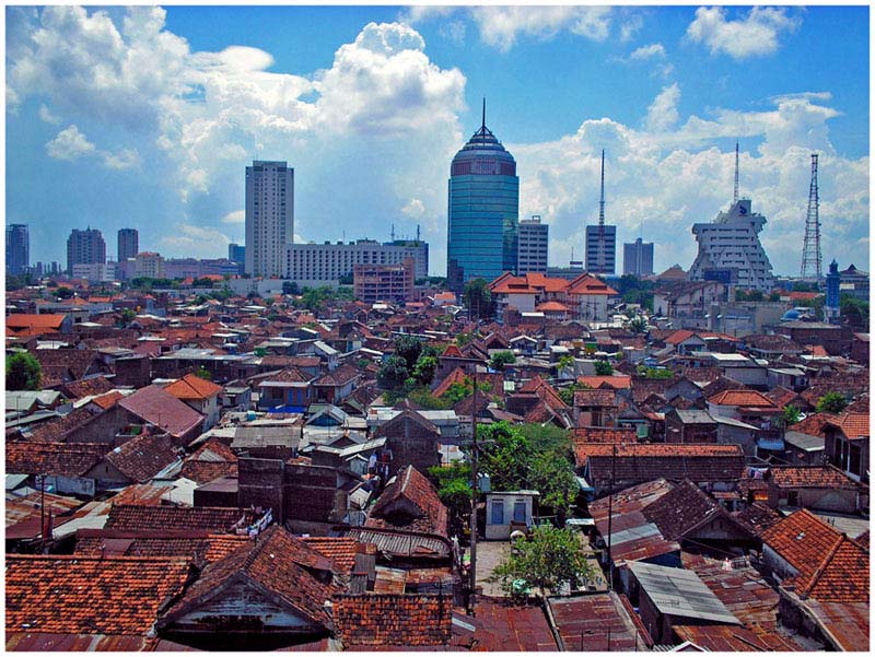 город Сурабая в индонезии