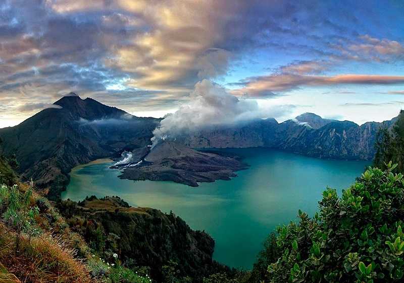 ломбок Гора-вулкан Ринджани